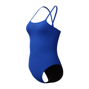 Speedo Solid Closed BACK Hydrobra ONE Piece - DEEP SAPPHIRE