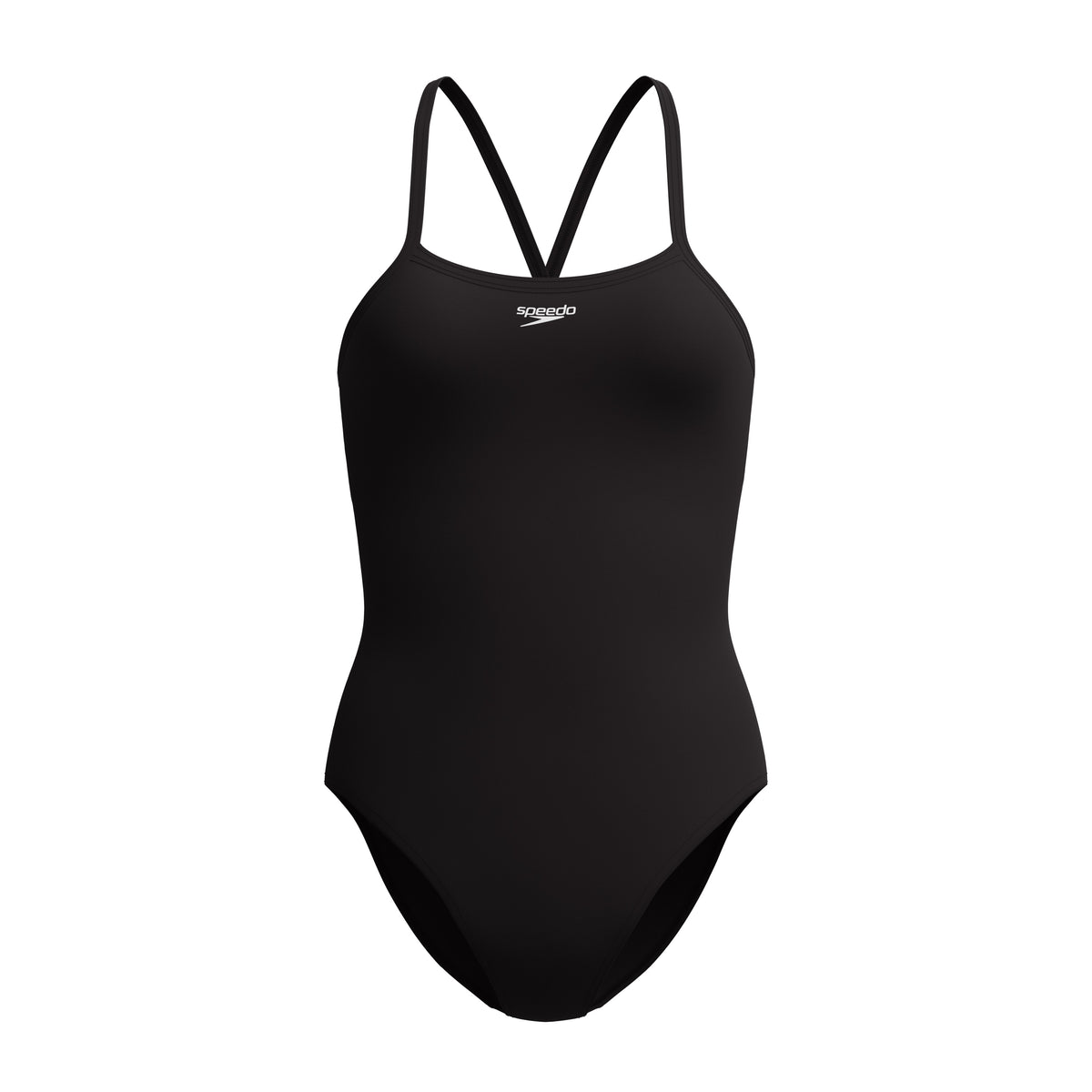 Speedo Solid Closed BACK Hydrobra ONE Piece - SPEEDO BLACK