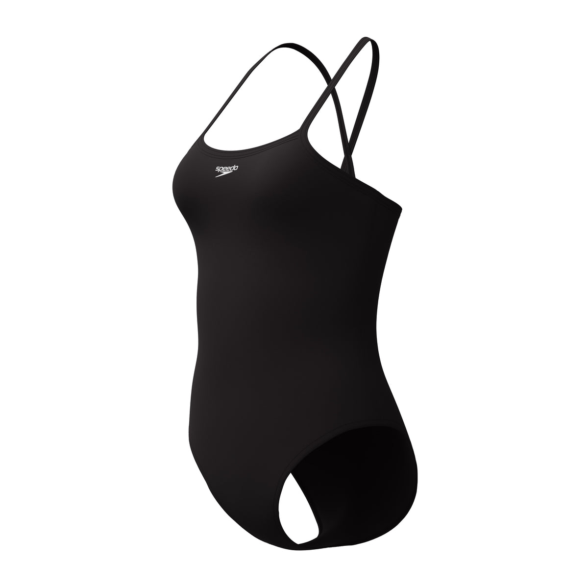 Speedo Solid Closed BACK Hydrobra ONE Piece - SPEEDO BLACK