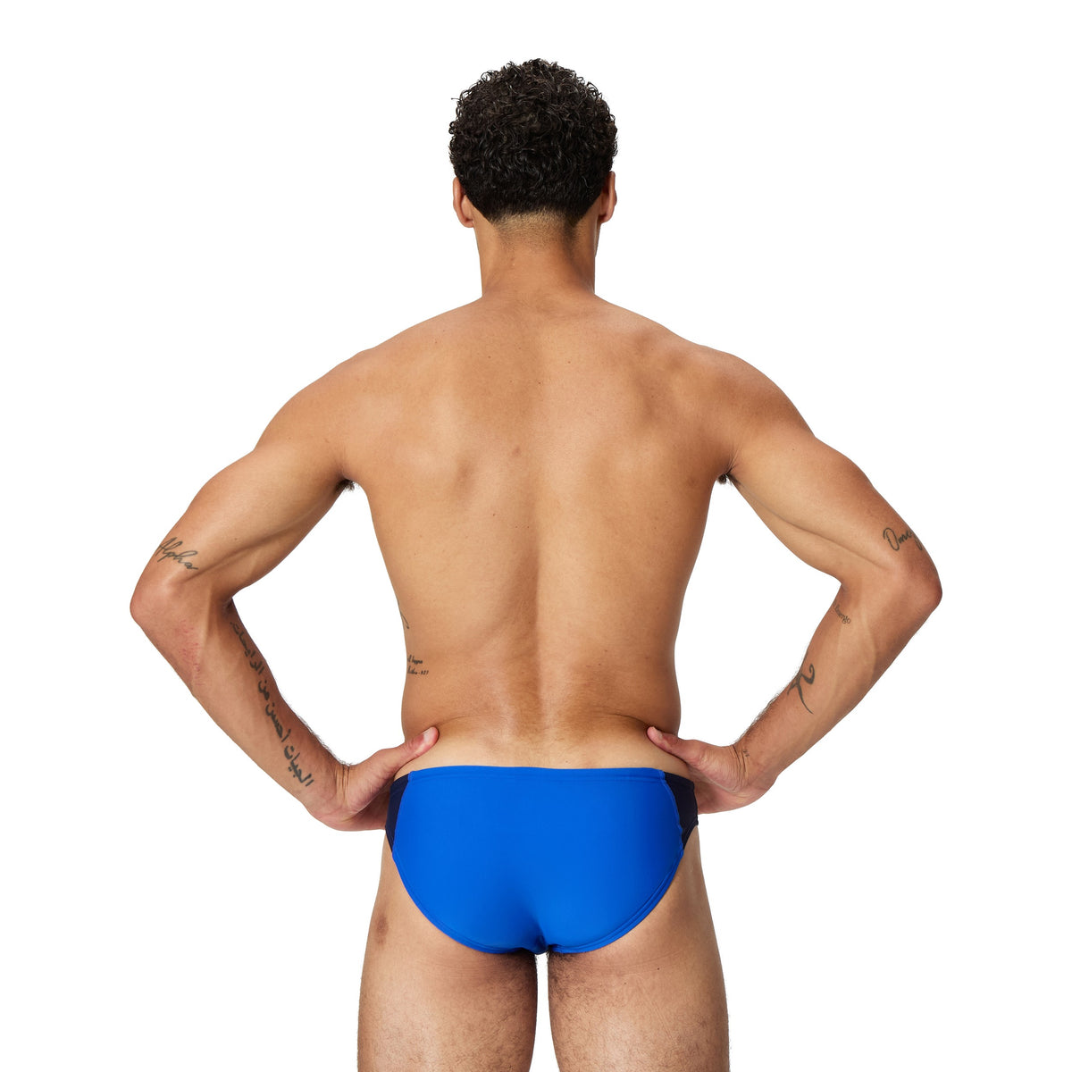 Speedo Colorblock Beachstar Brief 2 INCH - DEEP SAPPHIRE/SCREAMING GREEN