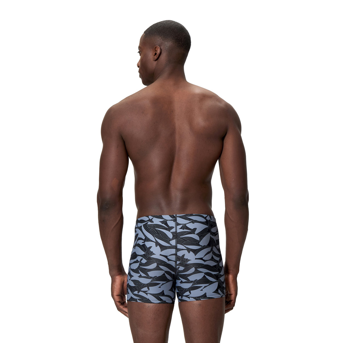 Speedo Print Beachstar Square LEG - ANTHRACITE/COIN GREY