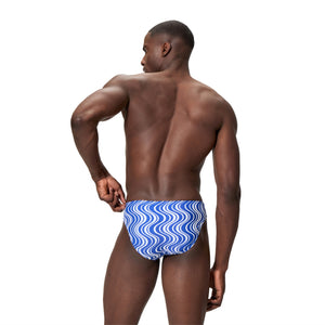 Speedo Print Beachstar Brief 2 INCH - PERIWINKLE/WHITE