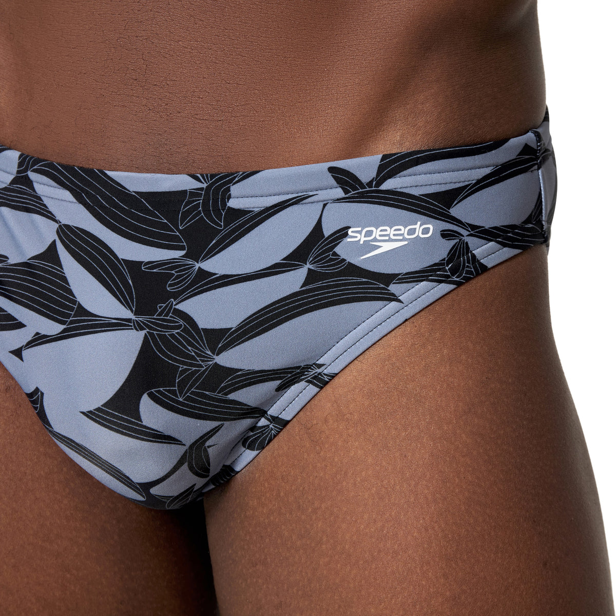 Speedo Print Beachstar Brief 2 INCH - ANTHRACITE/COIN GREY