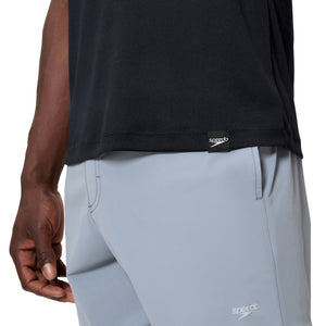Speedo Short Sleeve Graphic SWIM Shirt - ANTHRACITE/GREY