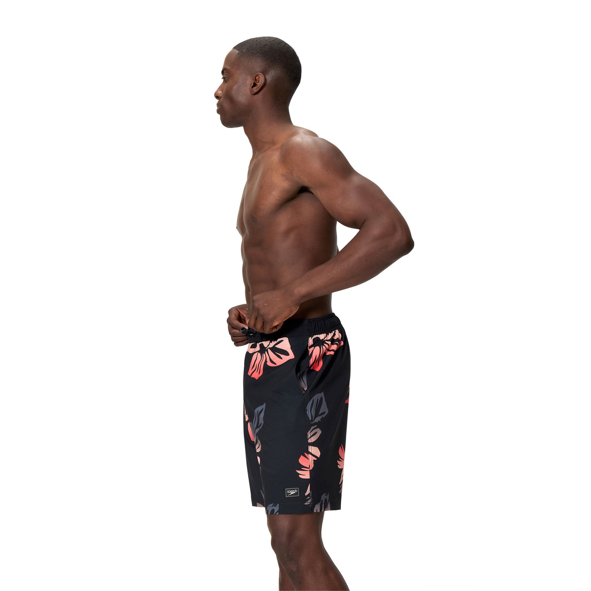 Speedo Print Bondi Boardshort 20 INCH - ANTHRACITE/PASTEL PEACH