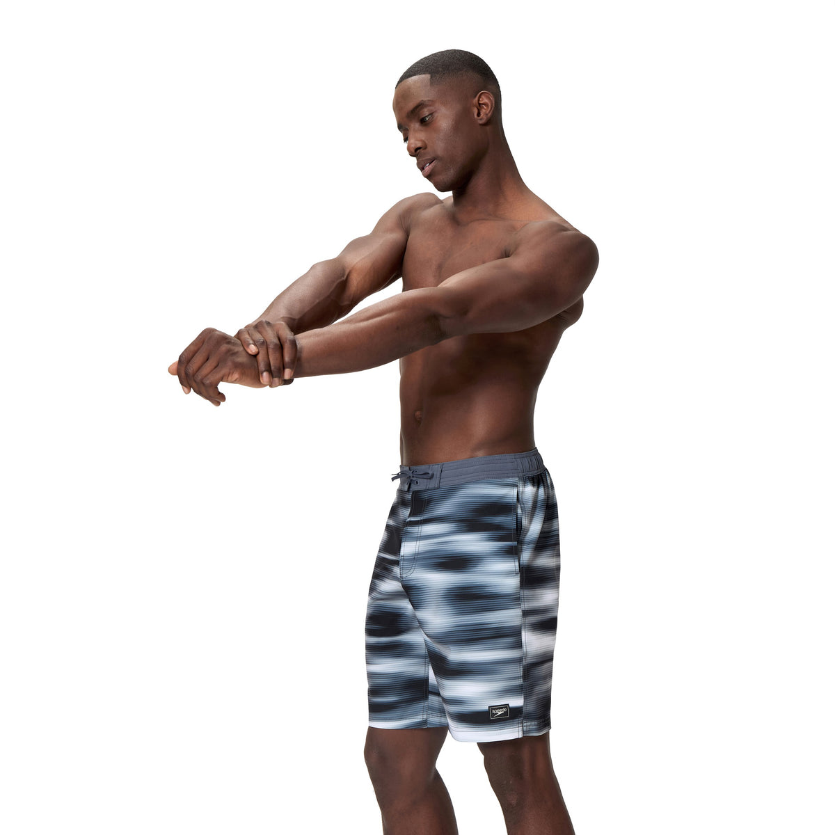 Speedo Print Bondi Boardshort 20 INCH - ANTHRACITE/GREY LEAD