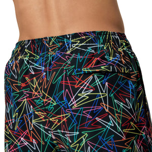 Speedo Print Redondo EDGE Volley 14 INCH - ANTHRACITE/HIGH RISK RED