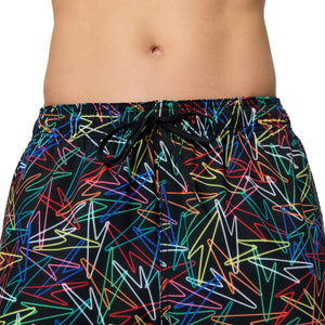Speedo Print Redondo EDGE Volley 14 INCH - ANTHRACITE/HIGH RISK RED