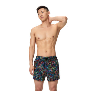 Speedo Print Redondo EDGE Volley 14 INCH - ANTHRACITE/HIGH RISK RED
