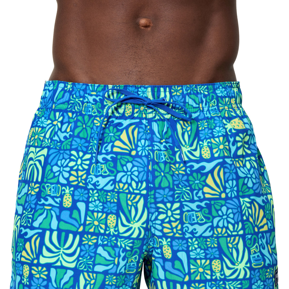 Speedo Print Redondo EDGE Volley 14 INCH - DEEP SAPPHIRE/ANGELIC BLUE