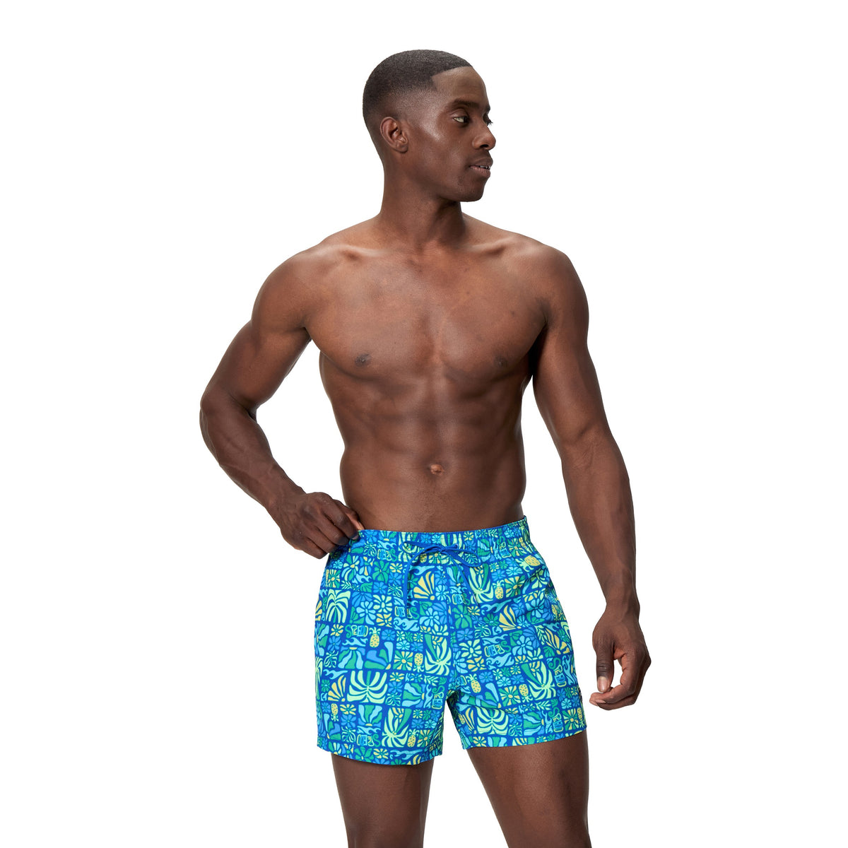 Speedo Print Redondo EDGE Volley 14 INCH - DEEP SAPPHIRE/ANGELIC BLUE