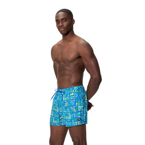 Speedo Print Redondo EDGE Volley 14 INCH - DEEP SAPPHIRE/ANGELIC BLUE