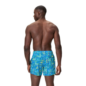 Speedo Print Redondo EDGE Volley 14 INCH - DEEP SAPPHIRE/ANGELIC BLUE
