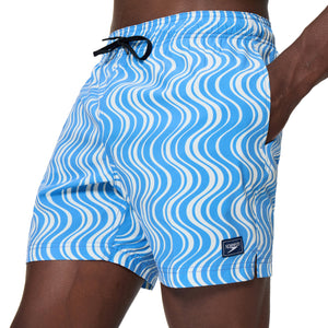 Speedo Print Redondo EDGE Volley 16 INCH - PERIWINKLE/WHITE