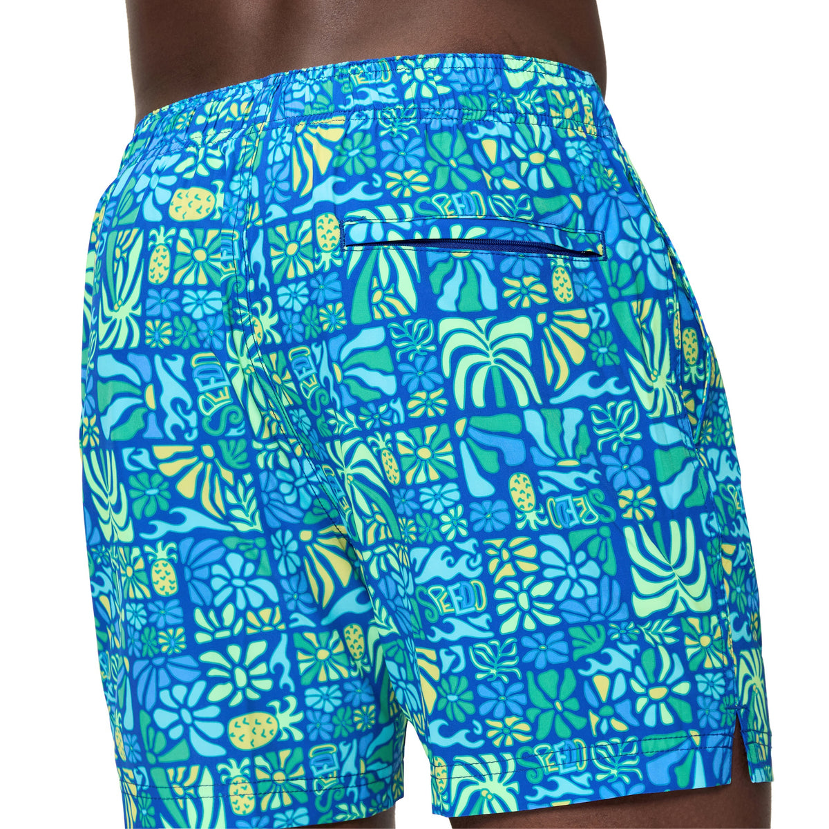 Speedo Print Redondo EDGE Volley 16 INCH - DEEP SAPPHIRE/ANGELIC BLUE