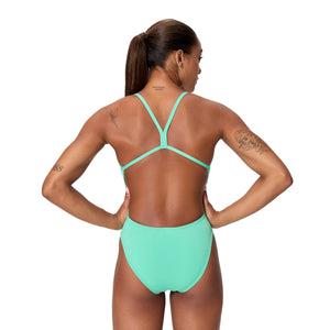Speedo Female Solid V-BACK 2.0 - AQUA BREEZE
