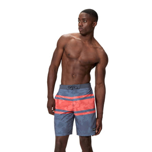 Speedo Print Bondi Boardshort 20 INCH - GREY LEAD/TROP CORAL