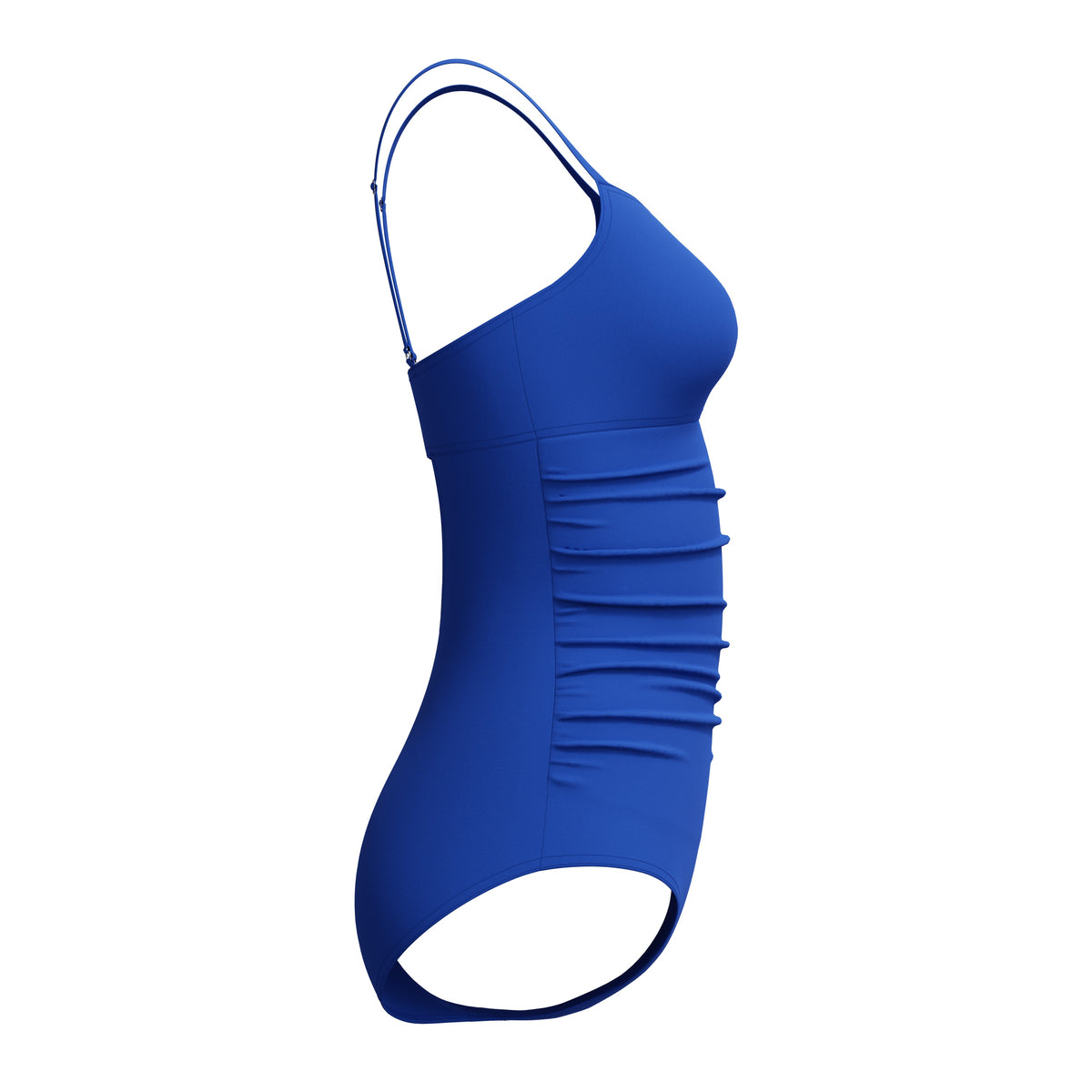 Speedo Adjustable Solid Shirred ONE Piece - DEEP SAPPHIRE