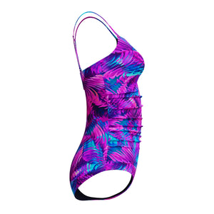 Speedo Adjustable Print Shirred ONE Piece - PEACOAT/MARGARITA PINK