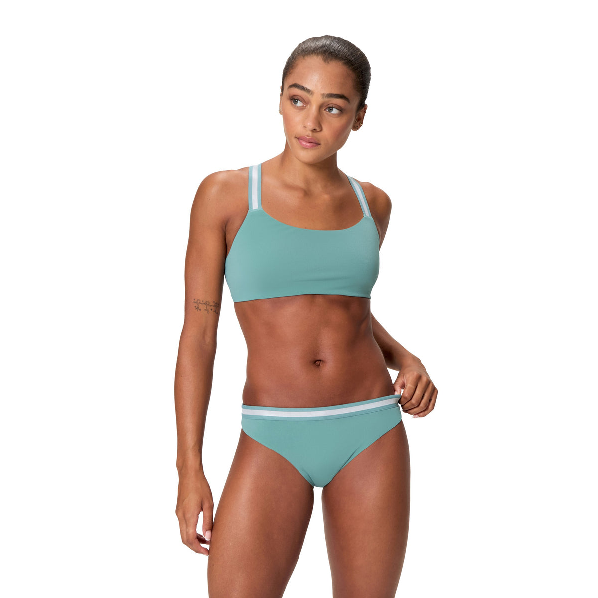 Speedo Performance 2PC SET - STORM GREEN