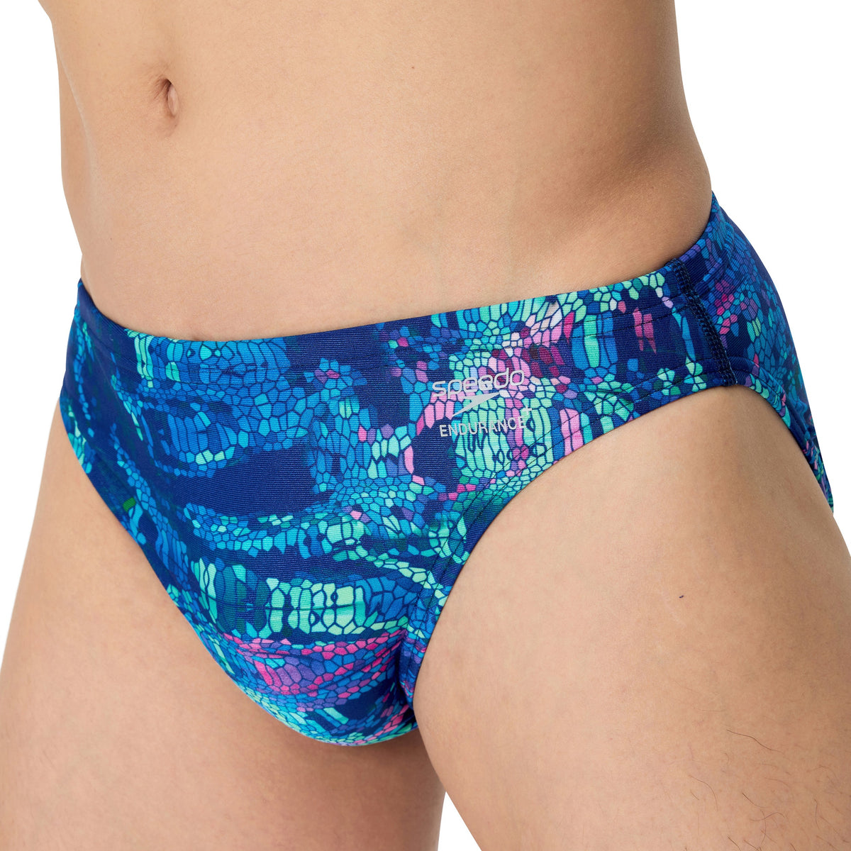 Speedo MALE Printed Brief - PIXEL POOL/NAVY