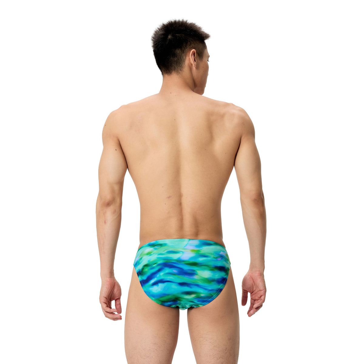 Speedo MALE Printed Brief - SUNSET GROVE/GREEN