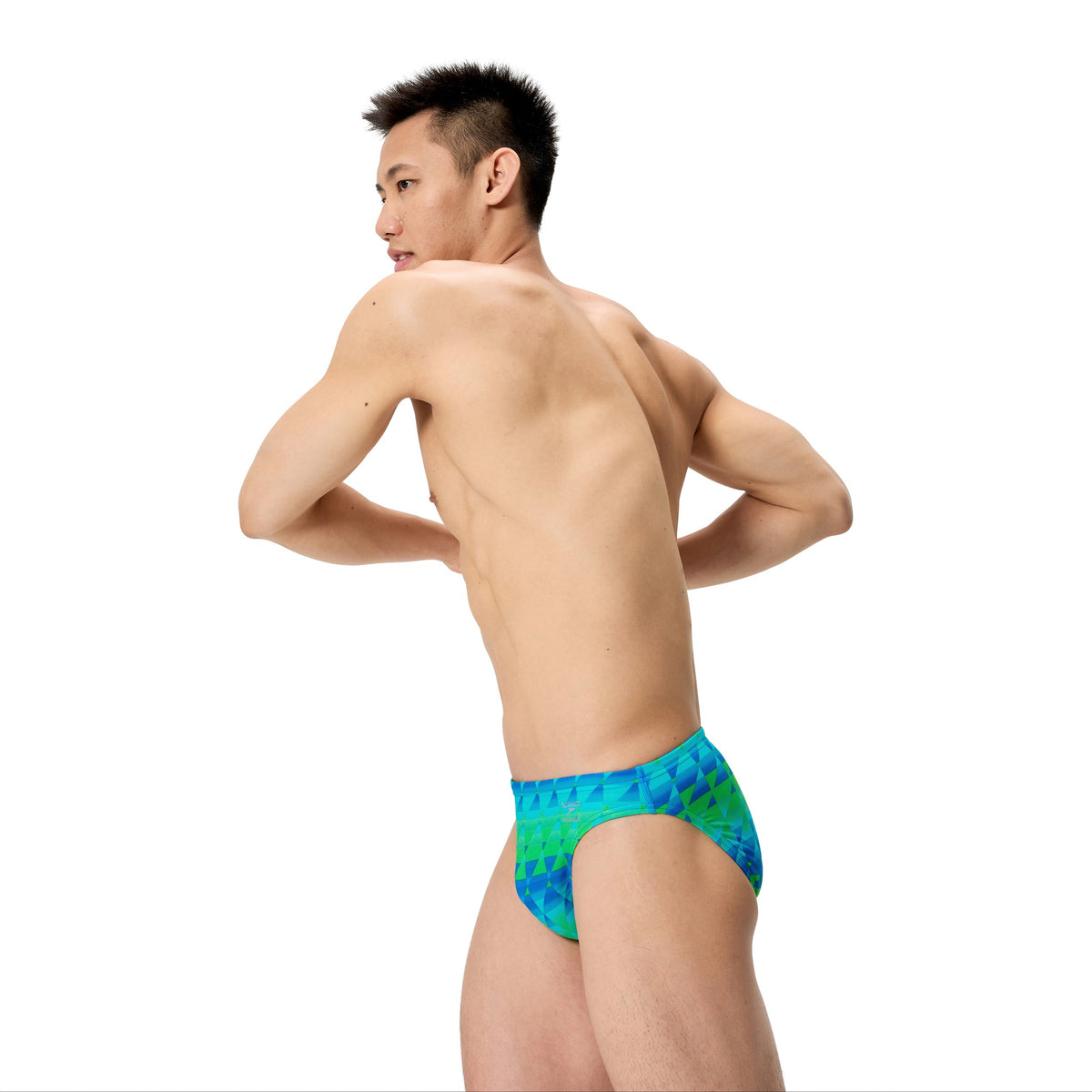 Speedo MALE Printed Brief - QUILT TRIANGLE/BLUE