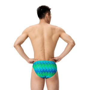 Speedo MALE Printed Brief - QUILT TRIANGLE/BLUE