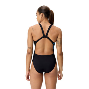 Speedo Female Placement Printed Leaderback - CANYON OMBRE/BLACK