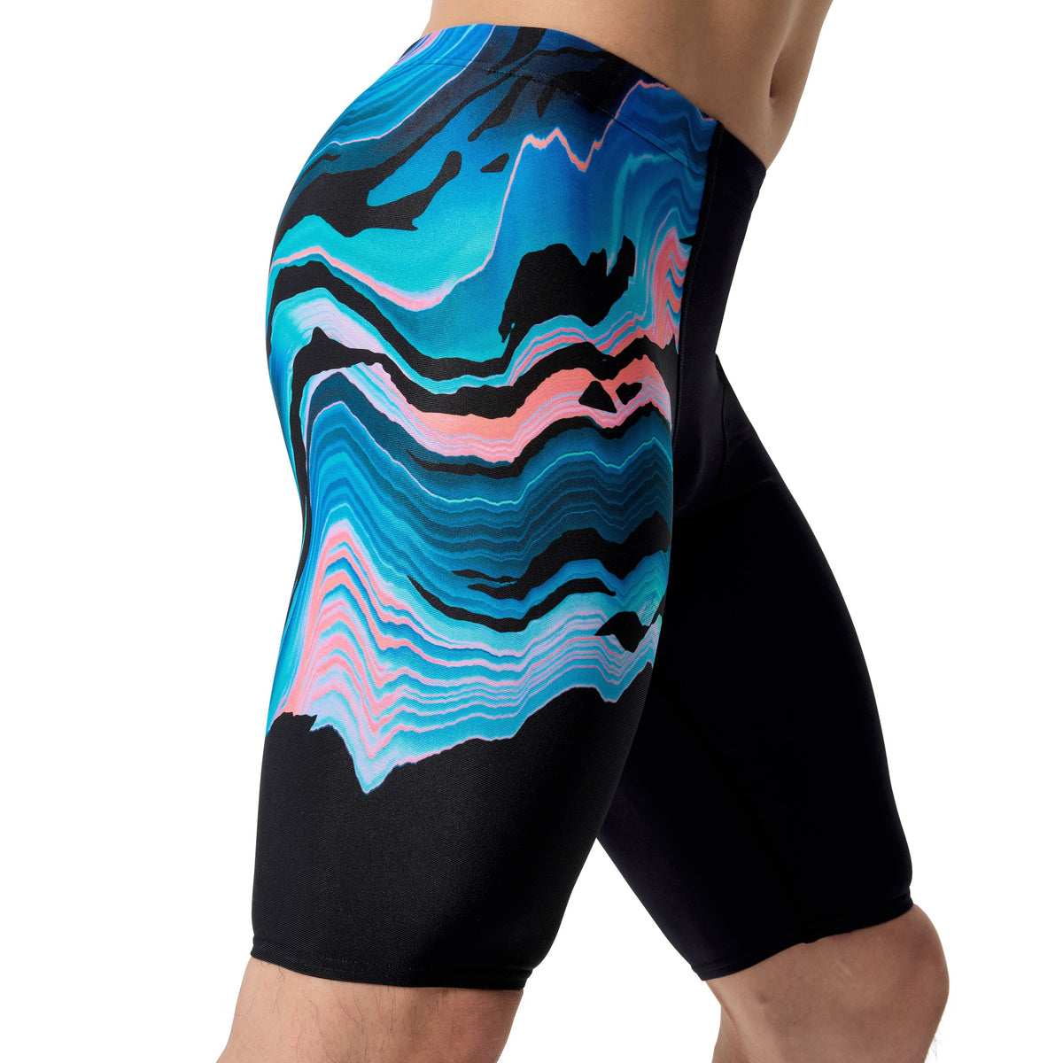 Speedo MALE Placement Printed Jammer - CANYON OMBRE/BLACK