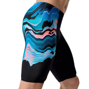 Speedo MALE Placement Printed Jammer - CANYON OMBRE/BLACK