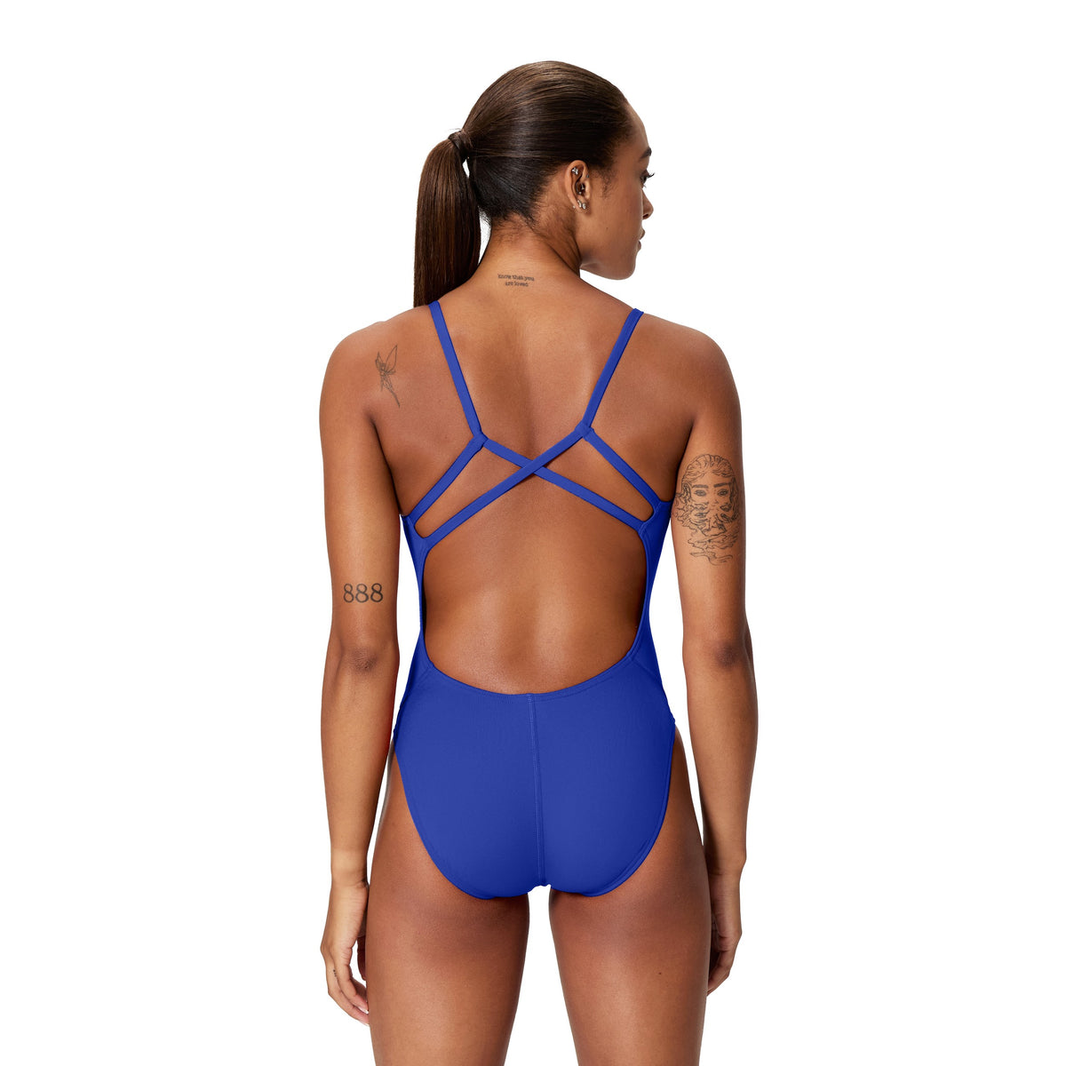 Speedo Endurance+ Solid Strappy BACK - TEAM BLUE