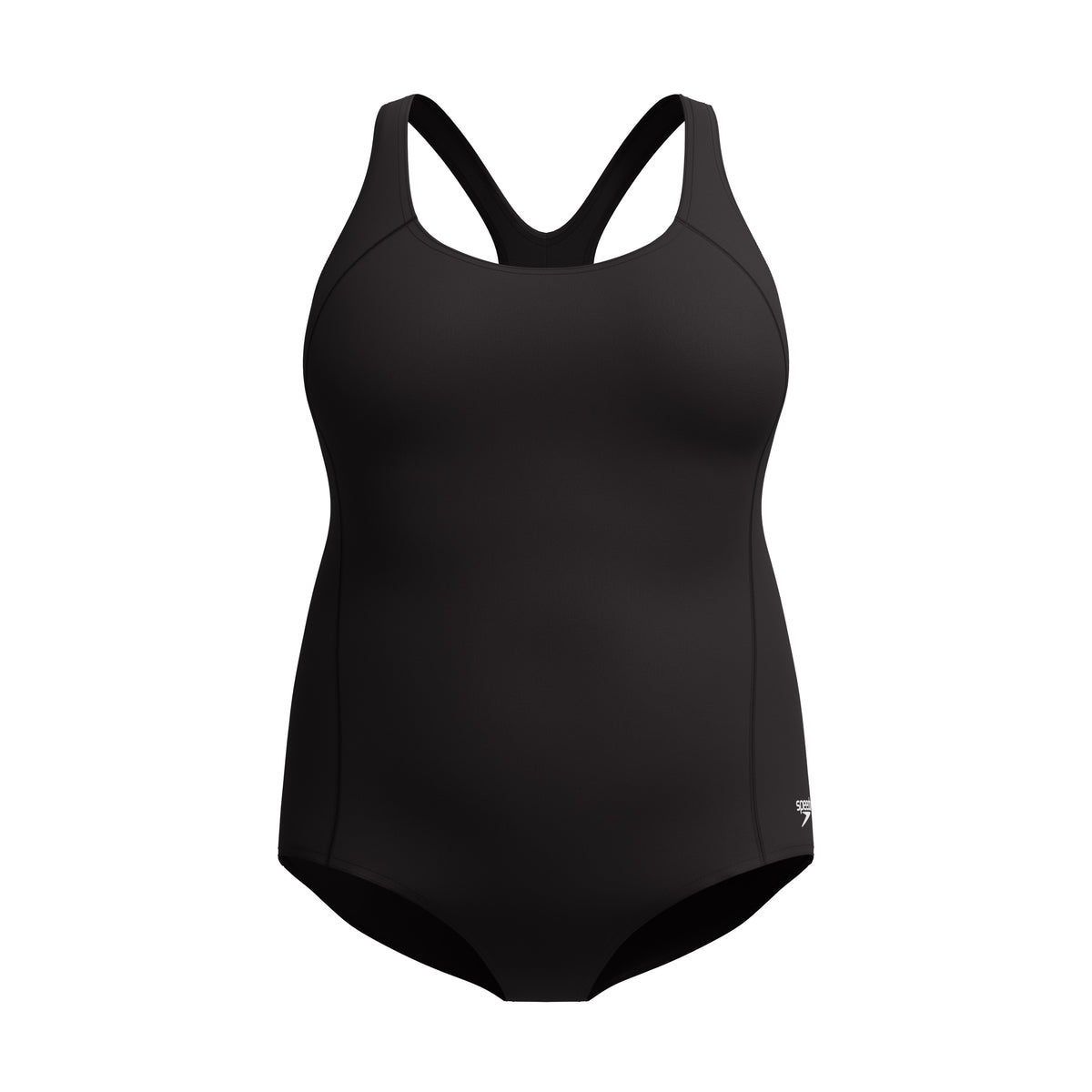 Speedo PLUS SIZE Princess SEAM Ultraback ONE Piece - SPEEDO BLACK