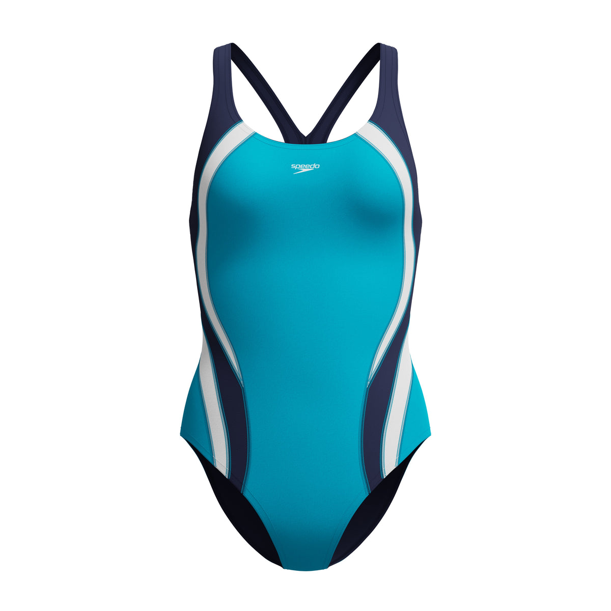 Speedo Quantum Fusion Splice ONE Piece - MAYAN BLUE/PEACOAT
