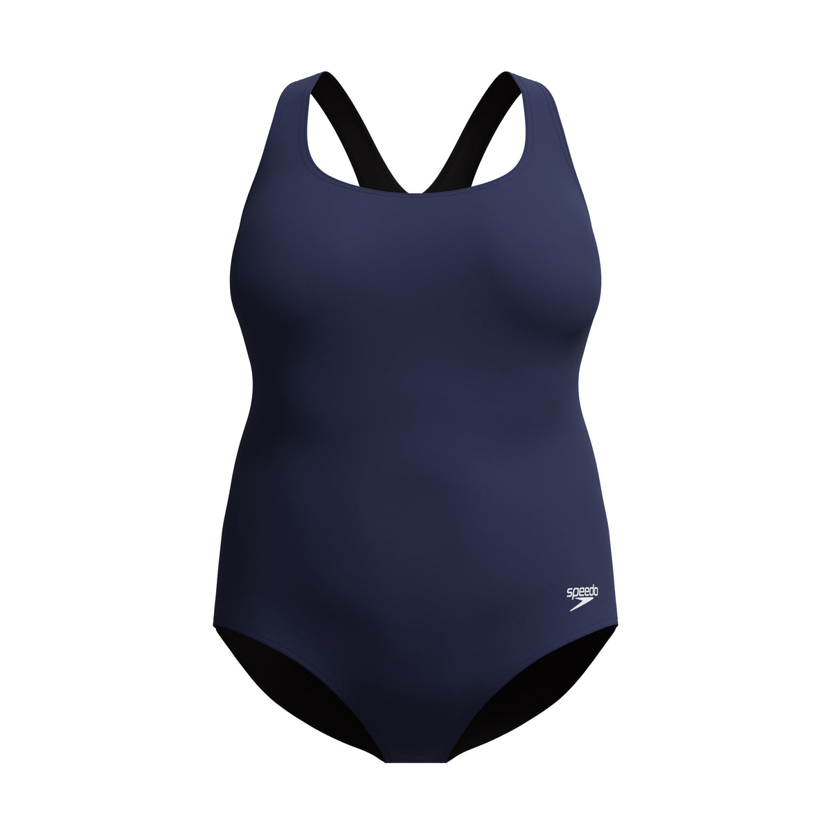 Speedo PLUS SIZE Moderate Ultraback ONE Piece - SPEEDO NAVY