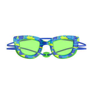 Speedo KIDS Sunny G POP Seasiders Print - SPEEDO BLUE CAMO/JELLO GREEN