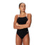 Speedo Adult Endurance+ Solid Flyback - TEAM BLACK/WHITE