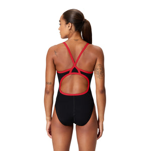 Speedo Adult Endurance+ Solid Flyback - TEAM BLACK/RED