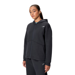 Speedo PRO Female FULL ZIP Fleece Hoodie - BLACK