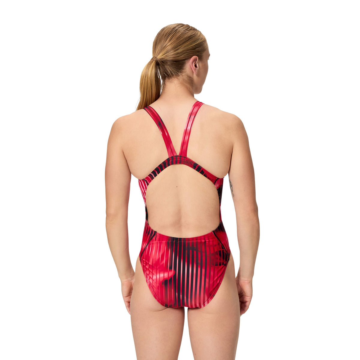 Speedo Female Linear LAVA Leaderback - TEAM RED