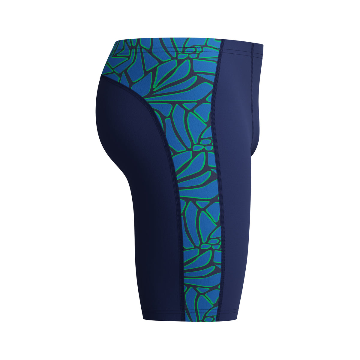Speedo Male Petal Polygon Jammer - TEAM ROYAL BLUE/BRIGHT GREEN