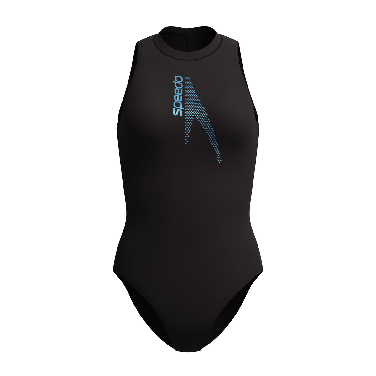 Speedo Solid BOOM Hydrasuit ONE Piece - ANTHRACITE/MAYAN BLUE