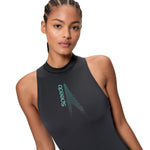Speedo Solid BOOM Hydrasuit ONE Piece - ANTHRACITE/MAYAN BLUE