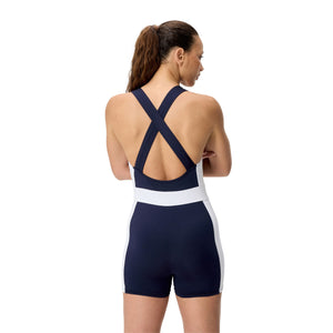 Speedo Colorblock Legsuit - PEACOAT/BRIGHT WHITE