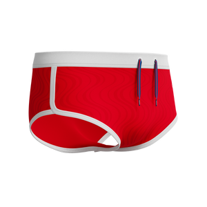 Speedo Texture Brief 3.5 Inch - HIGH RISK RED - R2