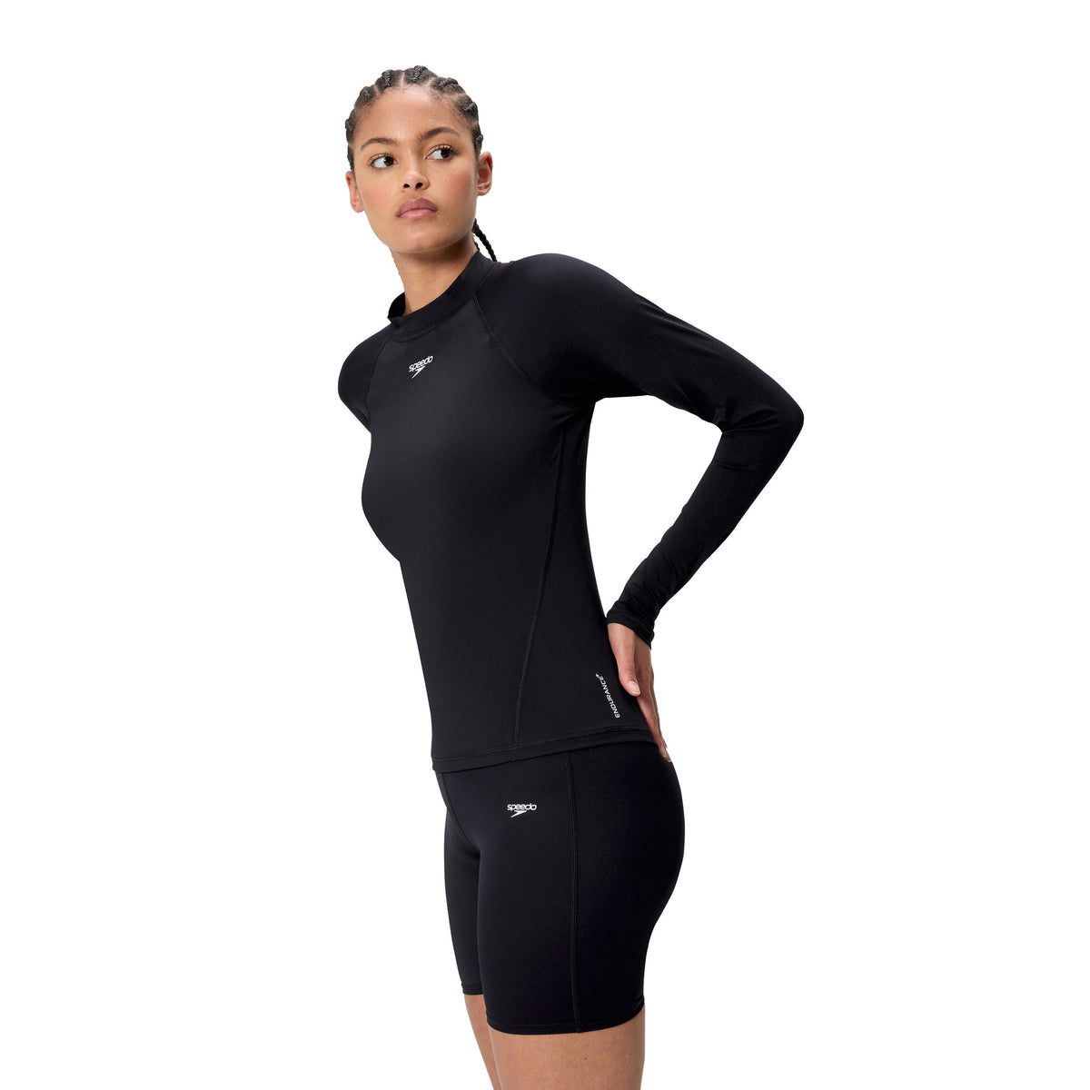 Speedo Endurance+ LONG Sleeve Rashguard - ANTHRACITE