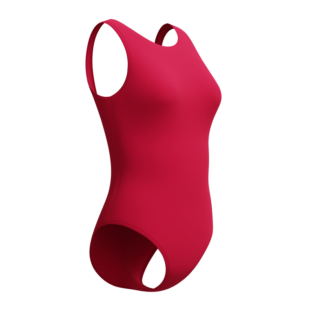 Speedo Solid HIGH NECK ONE Piece - RUBY