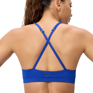 Speedo Solid HIGH NECK Bikini TOP - DEEP SAPPHIRE