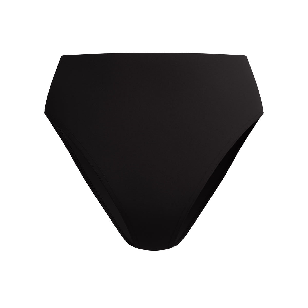 Speedo Solid Cheeky HIGH Waist Bikini Bottom - ANTHRACITE