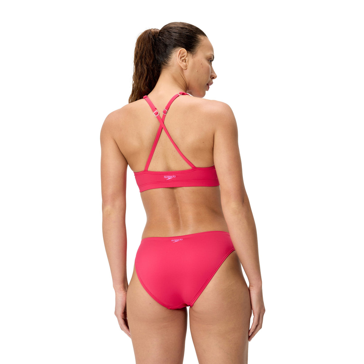 Speedo Solid Classic Bikini Bottom - RUBY